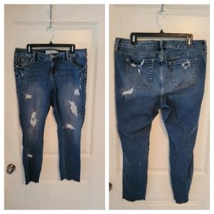 Size 16 Torrid boyfriend distressed Jeans